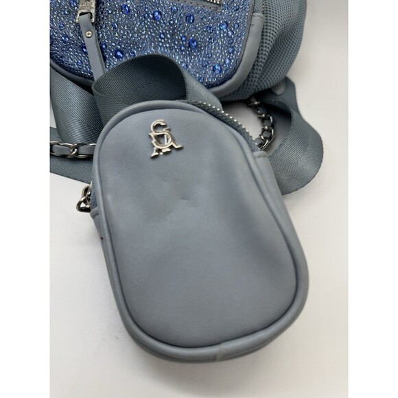 Steve Madden Maxima Crossbody Bag Blue Fanny pack bling - Picture 6 of 13